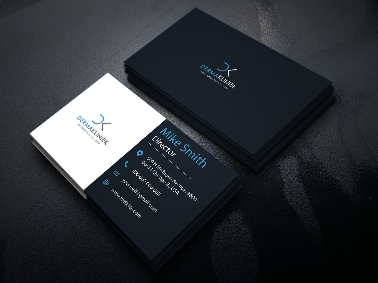 Diseño de Tarjeta de Presentación por ashimjpp para Derma Kliniek | Diseño #13908358