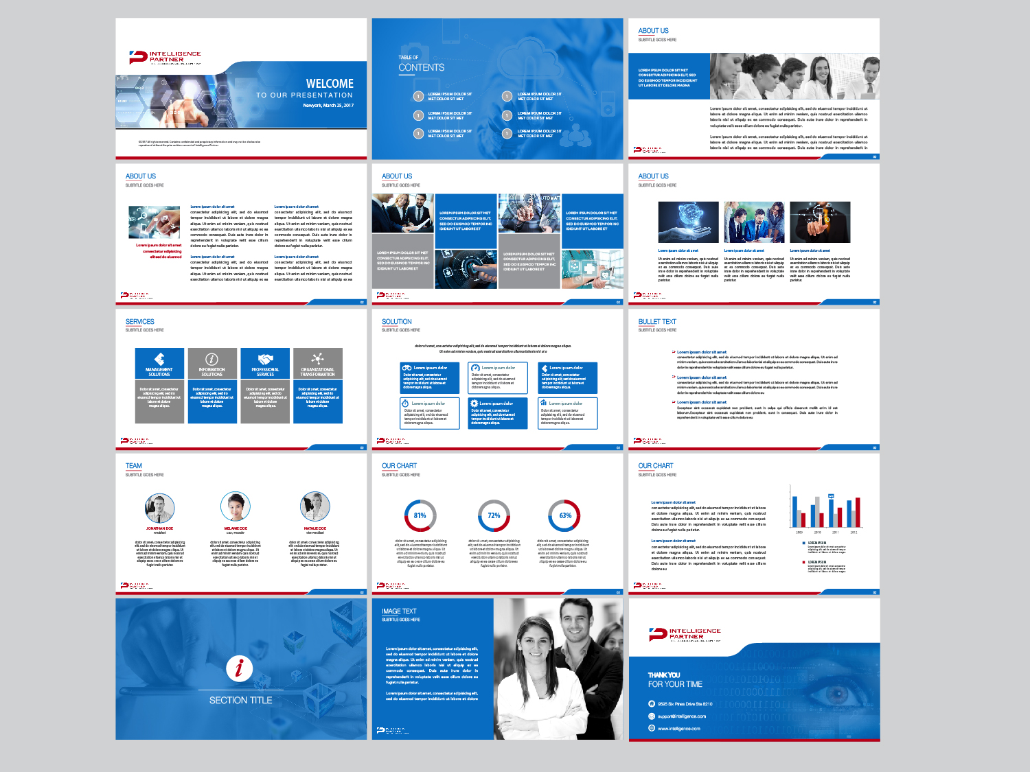 PowerPoint Design by Nila for Intelligence Partner, SL - ESB85645273 | Design #13997575