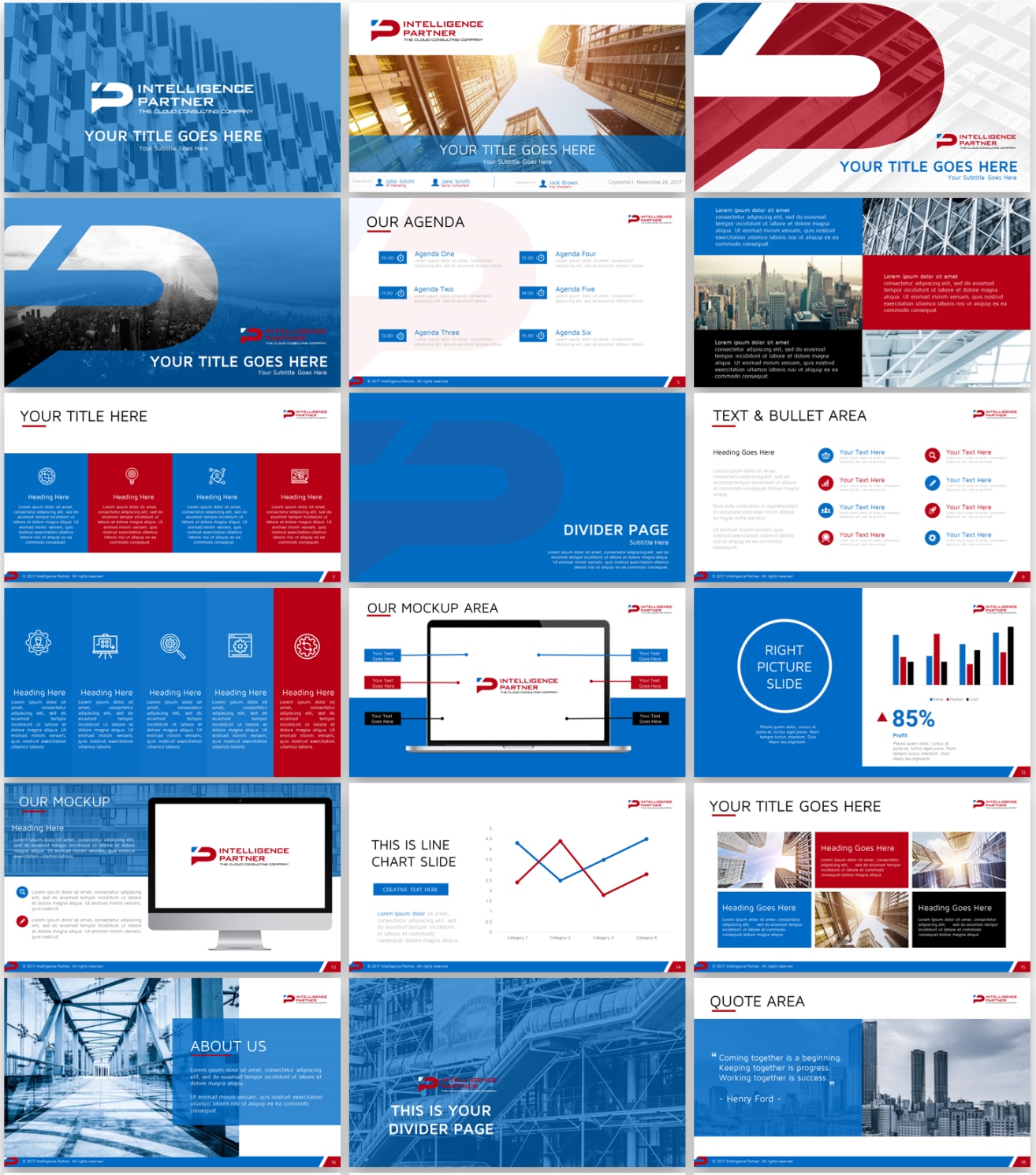 PowerPoint Design by Imazing for Intelligence Partner, SL - ESB85645273 | Design #13933037