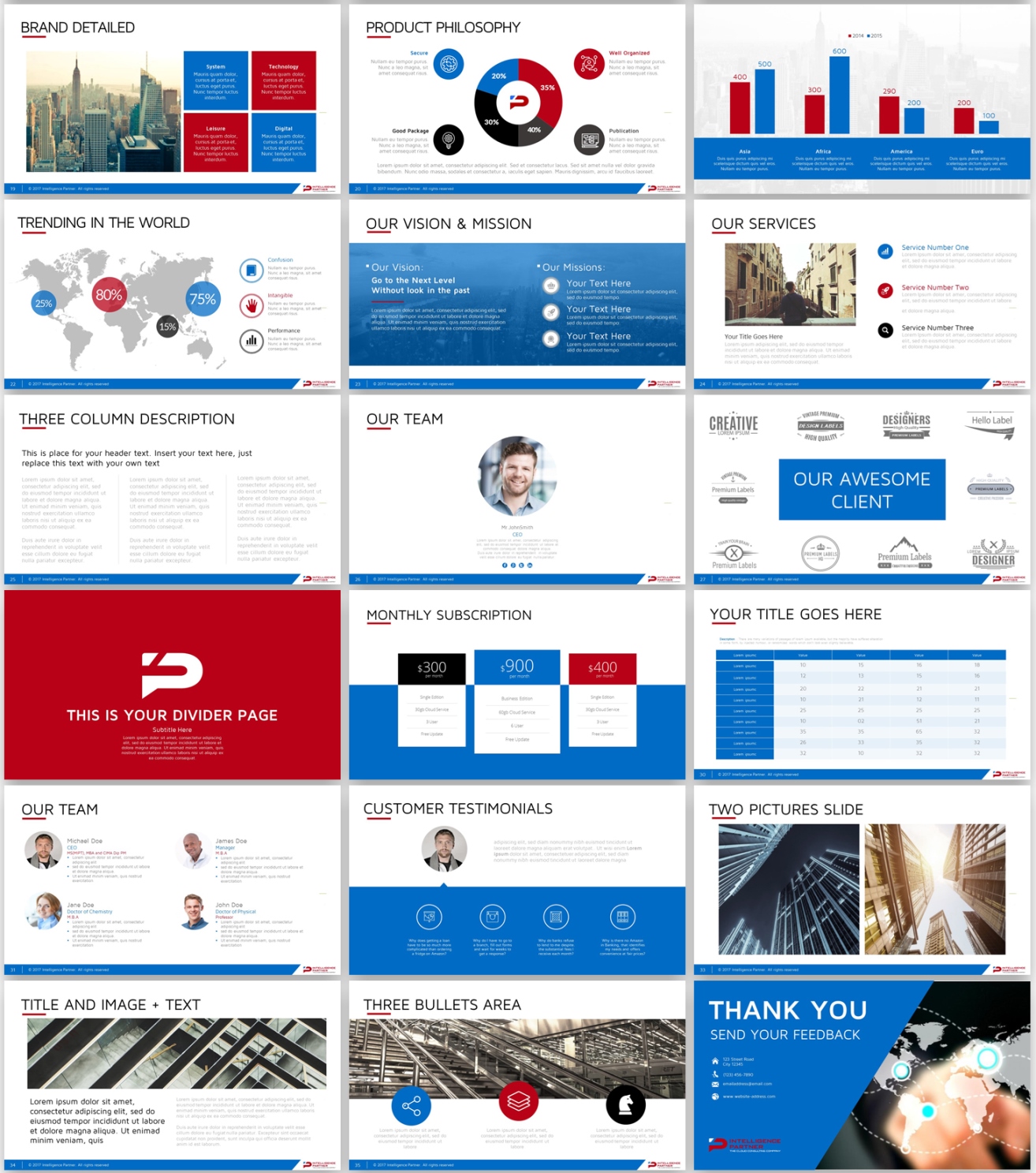 PowerPoint Design by Imazing for Intelligence Partner, SL - ESB85645273 | Design: #13996758