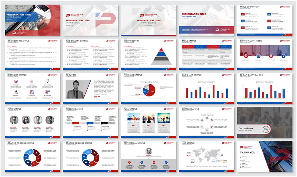 PowerPoint Design by Flatmilter for Intelligence Partner, SL - ESB85645273 | Design #13994484