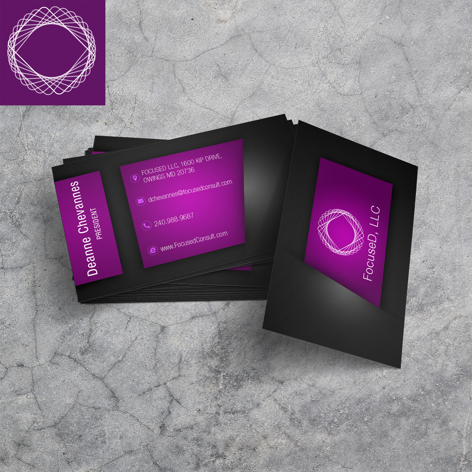 Design de Carte de Visite par czone pour FocuseD LLC | Design #14015255