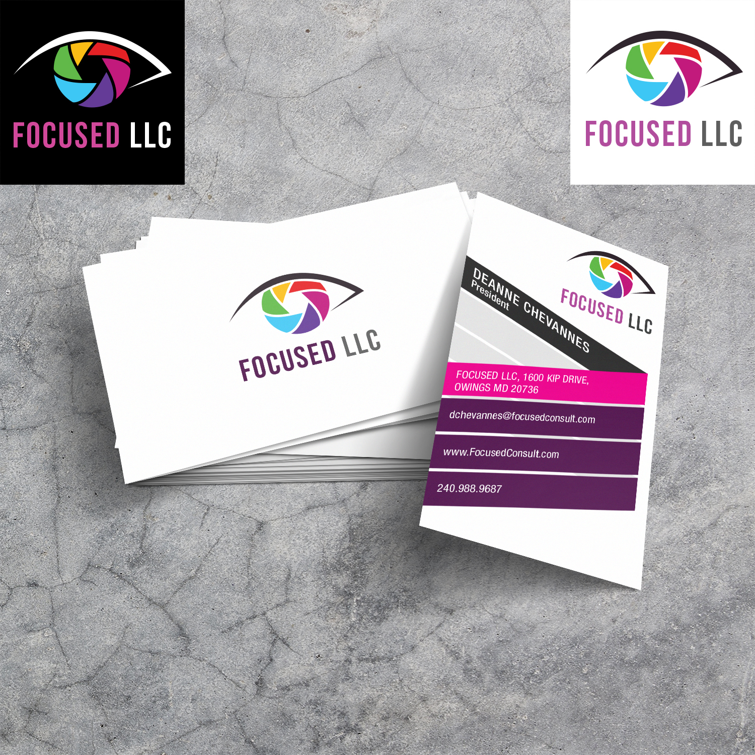 Business Card Design by czone for FocuseD LLC | Design #14039130