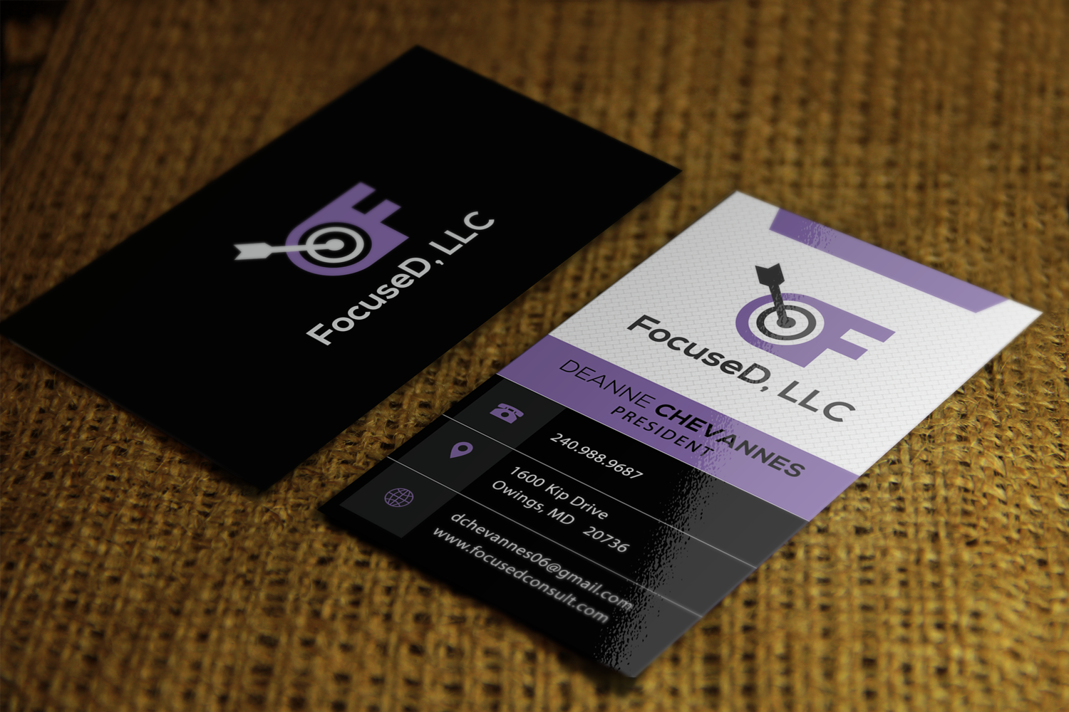 Design de Carte de Visite par Riz' pour FocuseD LLC | Design #13934043