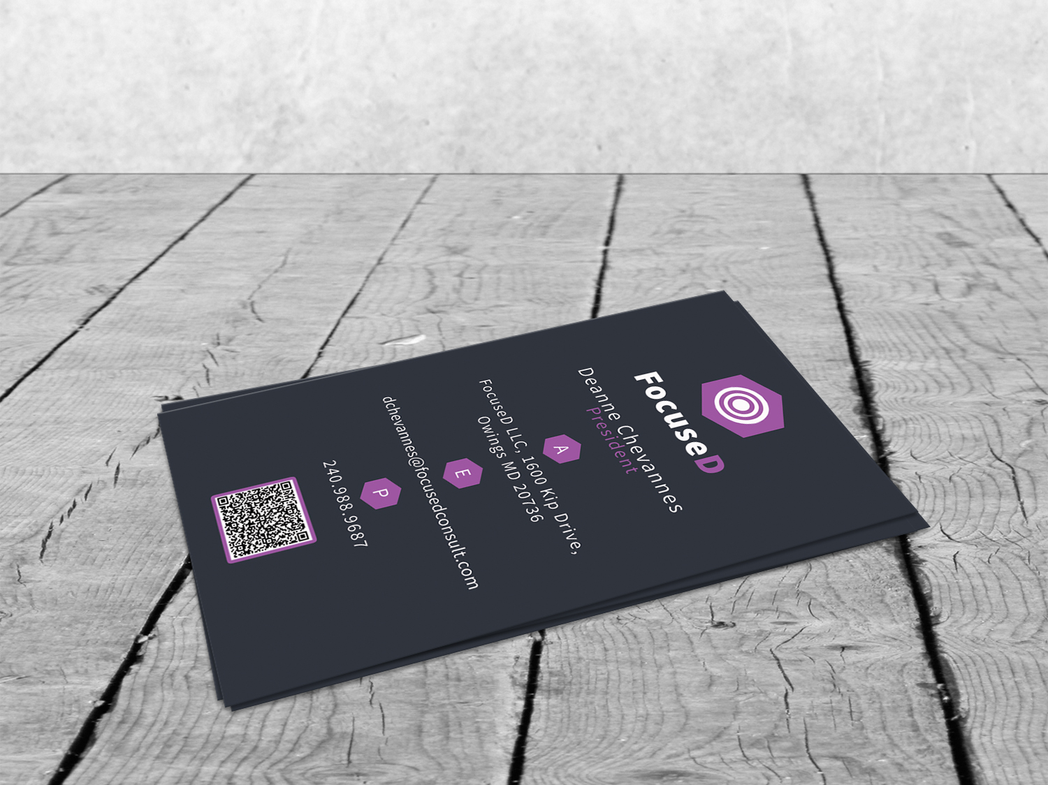 Business Card Design by Stream Graphics for FocuseD LLC | Design #14032961