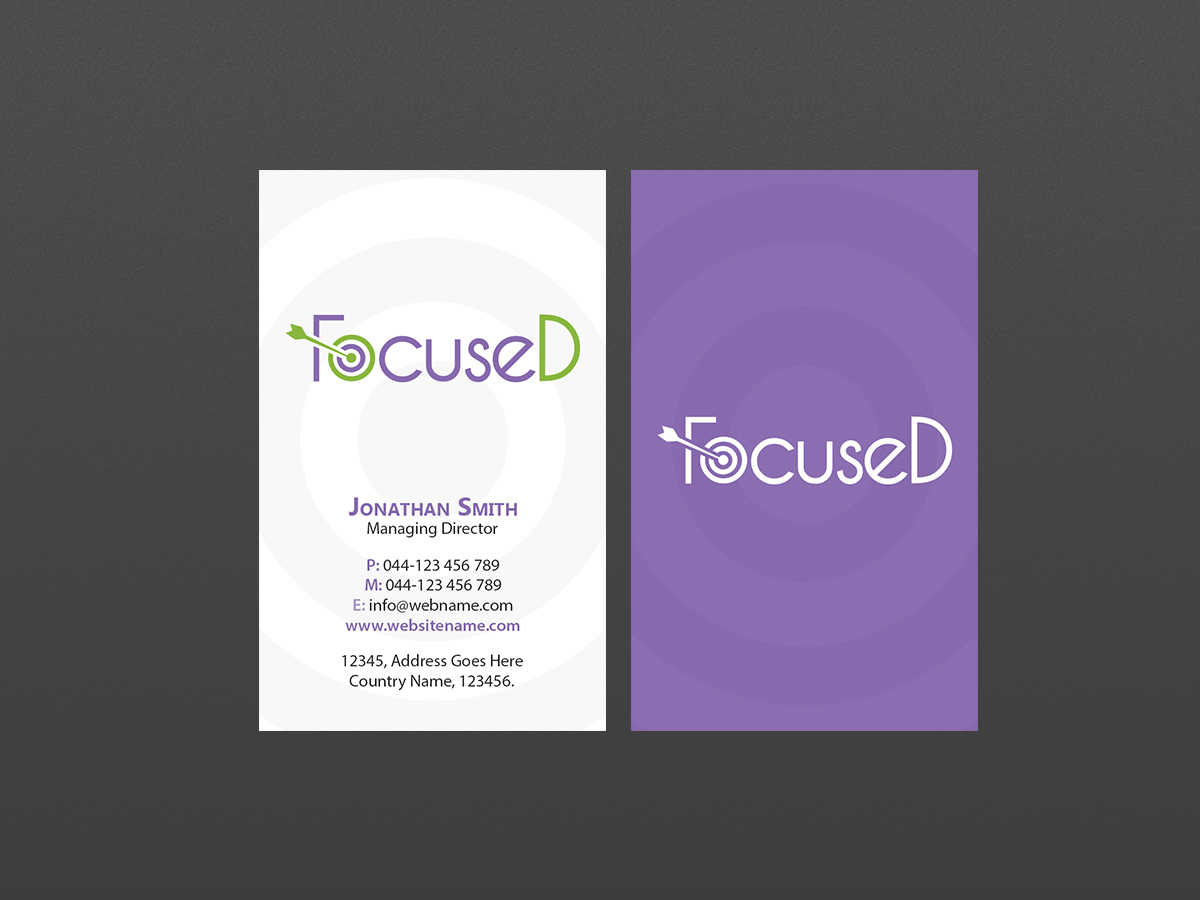 Business Card Design by Creations Box 2015 for FocuseD LLC | Design #13921902