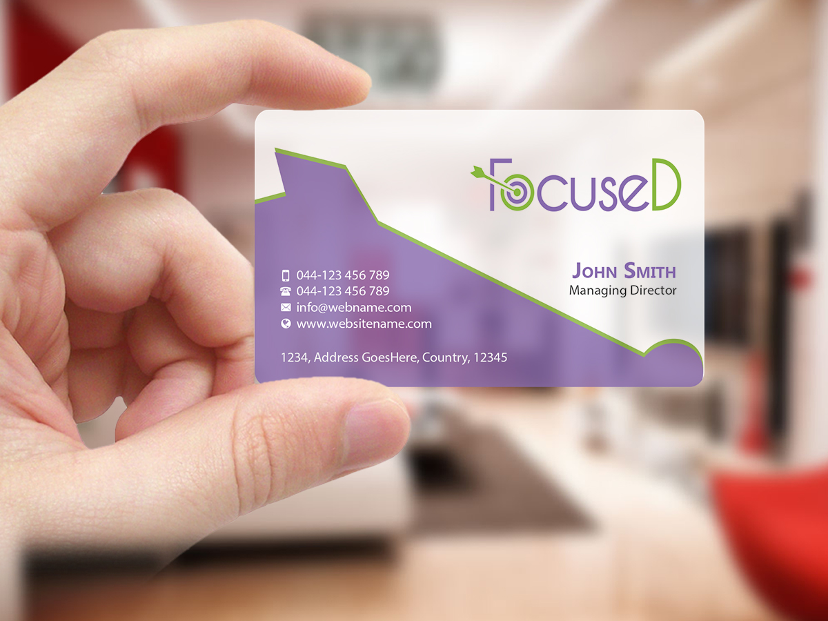 Diseño de Tarjeta de Presentación por Creations Box 2015 para FocuseD LLC | Diseño #13921909