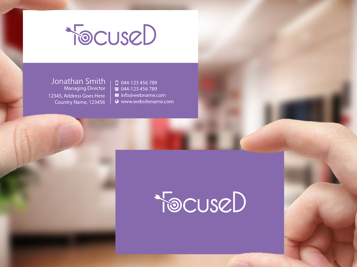 Diseño de Tarjeta de Presentación por Creations Box 2015 para FocuseD LLC | Diseño #13921912