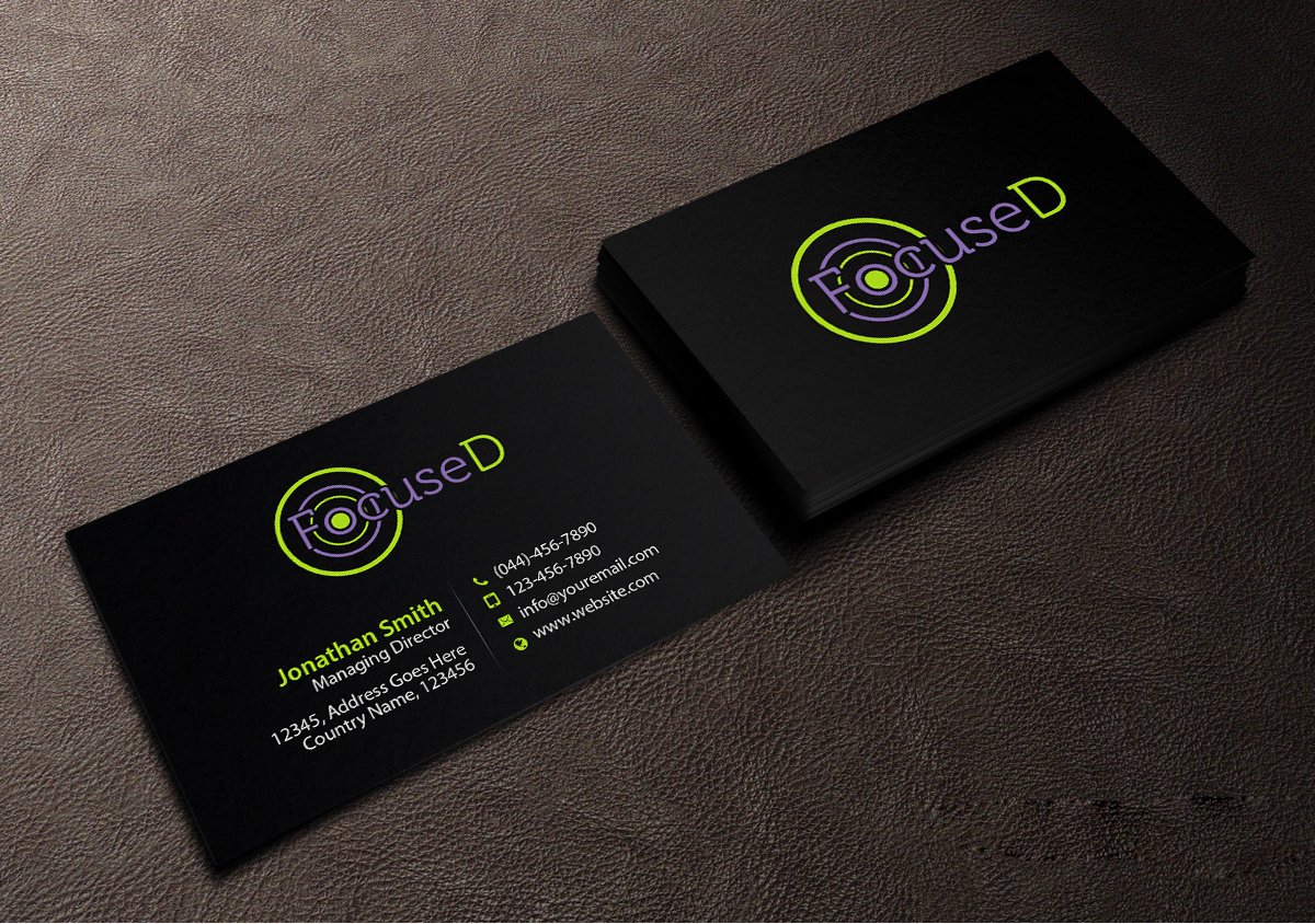 Design de Carte de Visite par Creations Box 2015 pour FocuseD LLC | Design #13921937