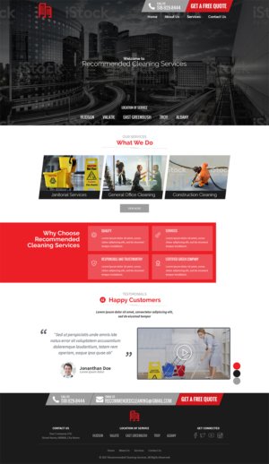 Web Design by RupalTechno for Recommended Cleaning Services  | Design: #14003265