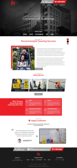 Web Design by RupalTechno for Recommended Cleaning Services  | Design: #14003266