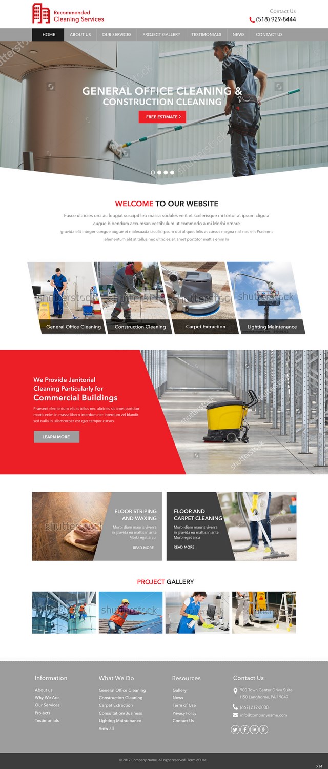 Web-Design von pb für Recommended Cleaning Services  | Design #13919021