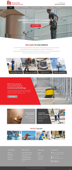 Web Design par pb pour Recommended Cleaning Services  | Design : #13919021
