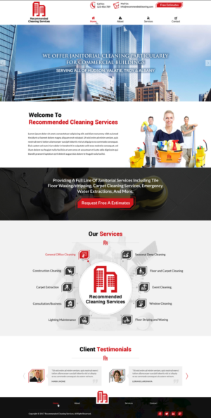 Web Design by Sbss for Recommended Cleaning Services  | Design: #13929075