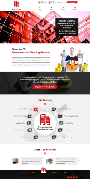 Web Design by Sbss for Recommended Cleaning Services  | Design: #13929078