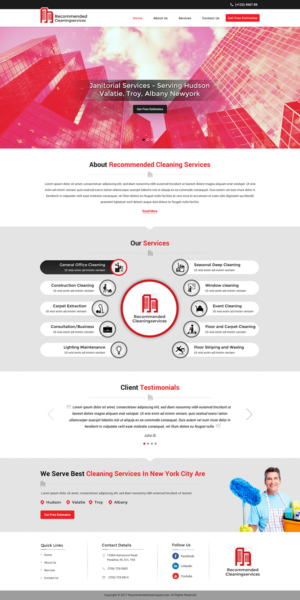 Web Design by Sbss for Recommended Cleaning Services  | Design: #13929163