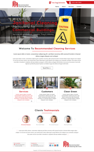Web Design by Sbss for Recommended Cleaning Services  | Design: #13929338