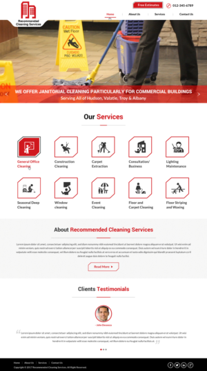 Web Design by Sbss for Recommended Cleaning Services  | Design: #13935767