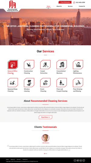 Web Design by Sbss for Recommended Cleaning Services  | Design: #13935768