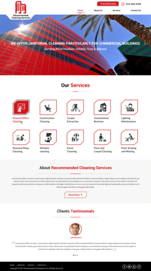 Web Design by Sbss for Recommended Cleaning Services  | Design: #13935769