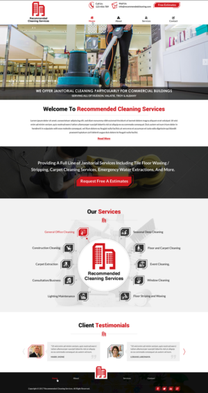 Web Design by Sbss for Recommended Cleaning Services  | Design: #13935864