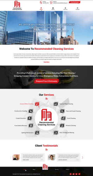 Web Design by Sbss for Recommended Cleaning Services  | Design: #13935865