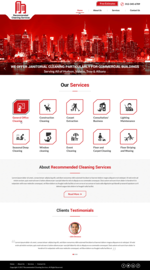 Web Design by Sbss for Recommended Cleaning Services  | Design: #13935867