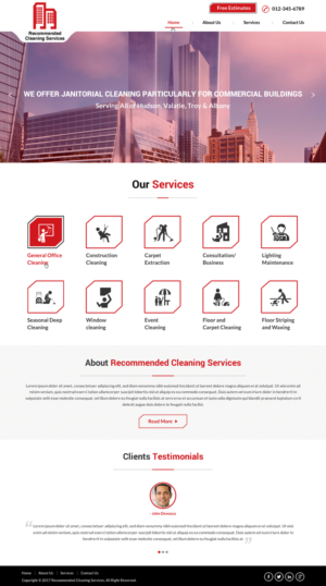 Web Design by Sbss for Recommended Cleaning Services  | Design: #13935868