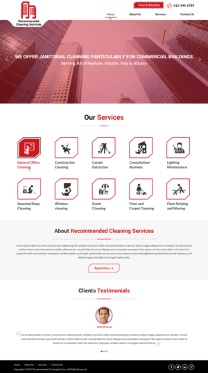 Web Design by Sbss for Recommended Cleaning Services  | Design: #13935876