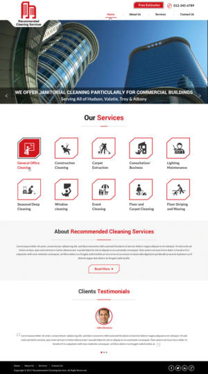Web Design by Sbss for Recommended Cleaning Services  | Design: #13935877