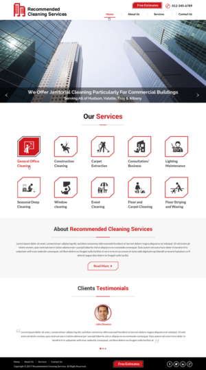 Web Design by Sbss for Recommended Cleaning Services  | Design: #13936045