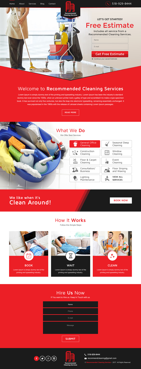 Web Design by rightway for Recommended Cleaning Services  | Design #13918348