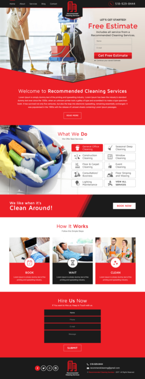 Web Design by rightway for Recommended Cleaning Services  | Design: #13918348