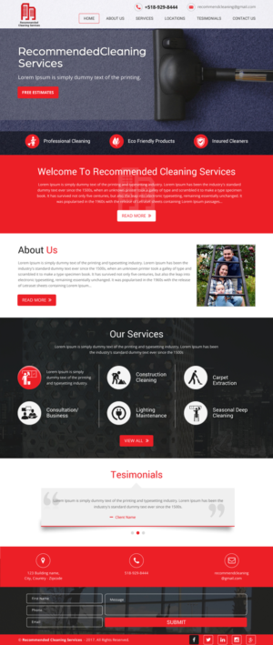 Web Design par rightway pour Recommended Cleaning Services  | Design : #13918364