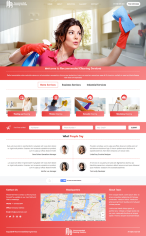 Web Design by cCopilot for Recommended Cleaning Services  | Design: #13950773