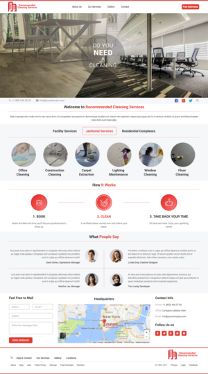 Web Design by cCopilot for Recommended Cleaning Services  | Design: #13950788