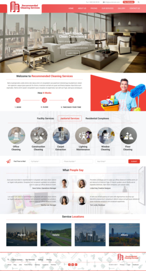 Web Design by cCopilot for Recommended Cleaning Services  | Design: #13951255
