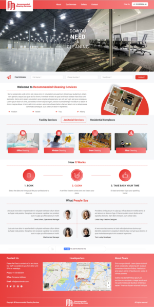 Web Design by cCopilot for Recommended Cleaning Services  | Design: #13973438