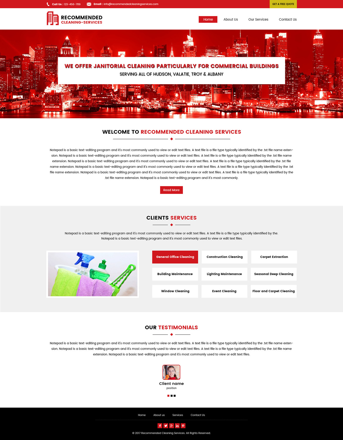 Web-Design von rainbowdesign003 für Recommended Cleaning Services  | Design #13947040