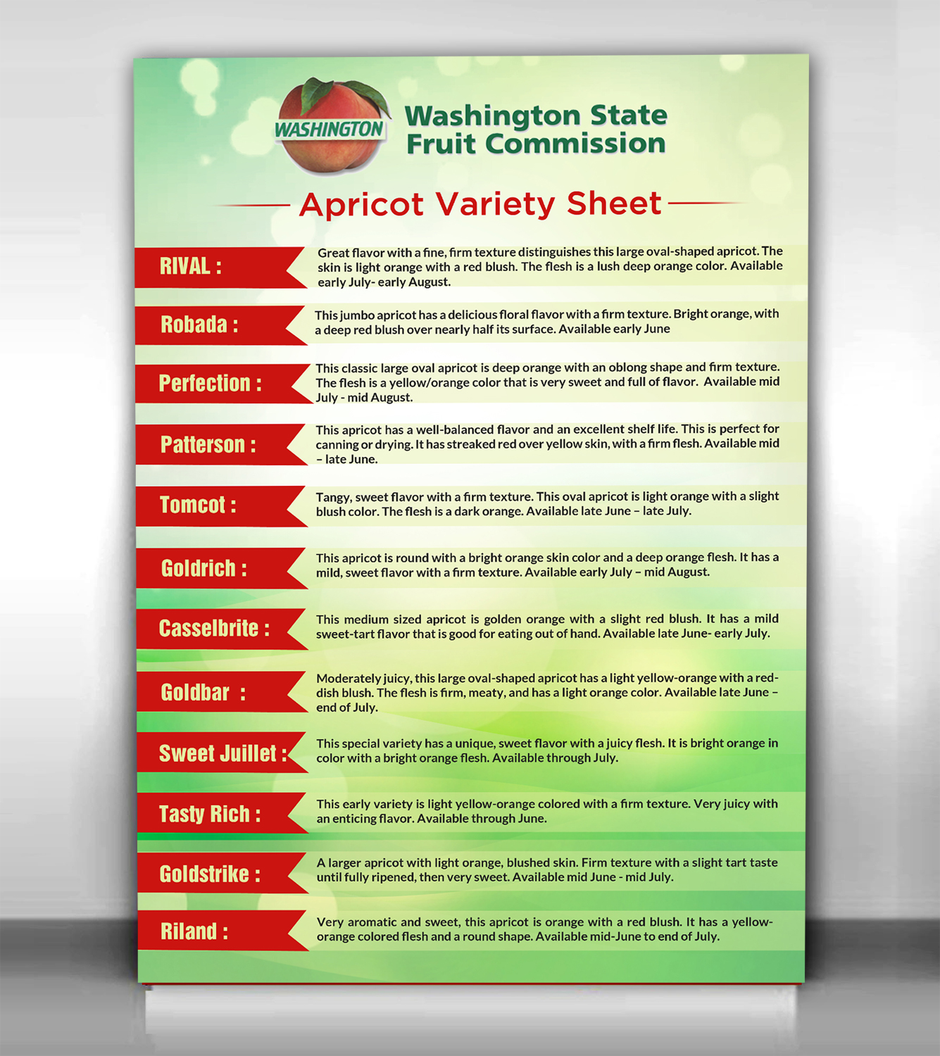 Flyer-Design von debdesign für Washington State Fruit Commission | Design #13904469
