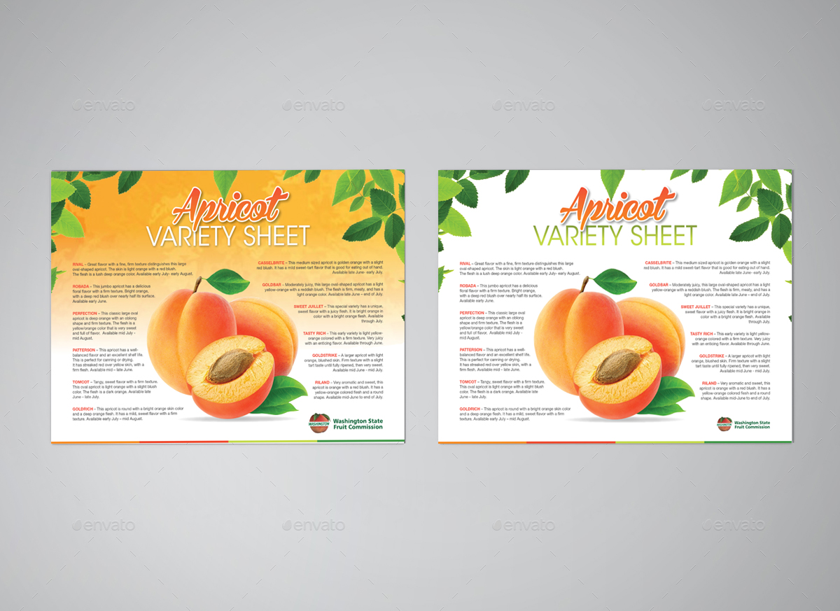 Diseño de Flyer por Vignesh Hardy para Washington State Fruit Commission | Diseño #13946470