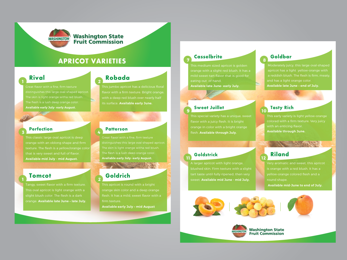 Diseño de Flyer por robertrix para Washington State Fruit Commission | Diseño #13931628