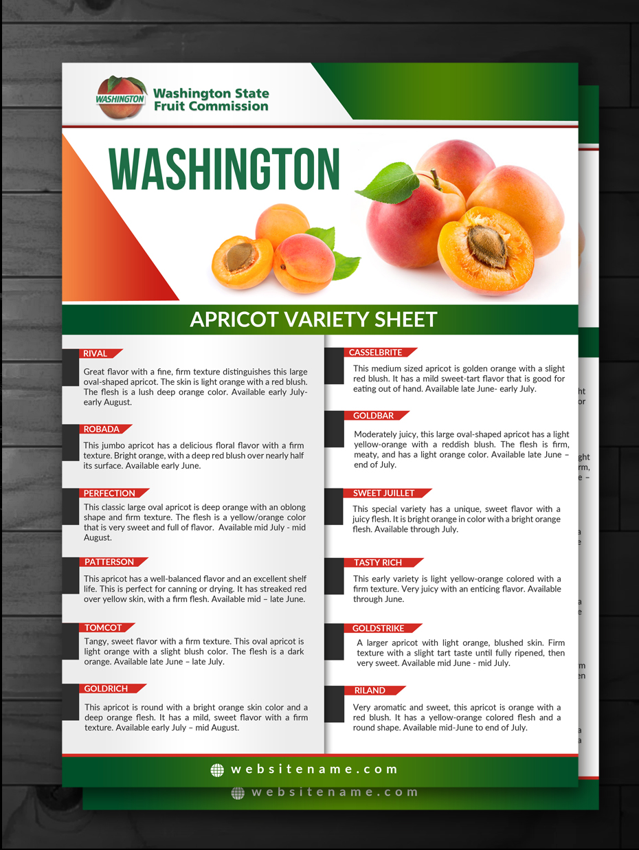 Flyer Design by innovative earth for Washington State Fruit Commission | Design #13903011