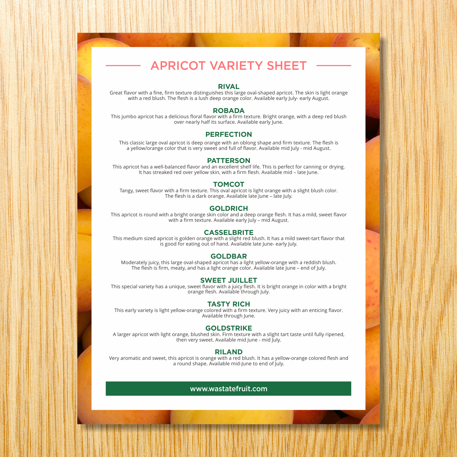 Flyer-Design von barinix für Washington State Fruit Commission | Design #13946507