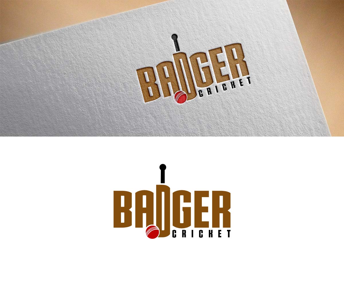 Logo Design by PsyPen for Badger Cricket | Design #13906520