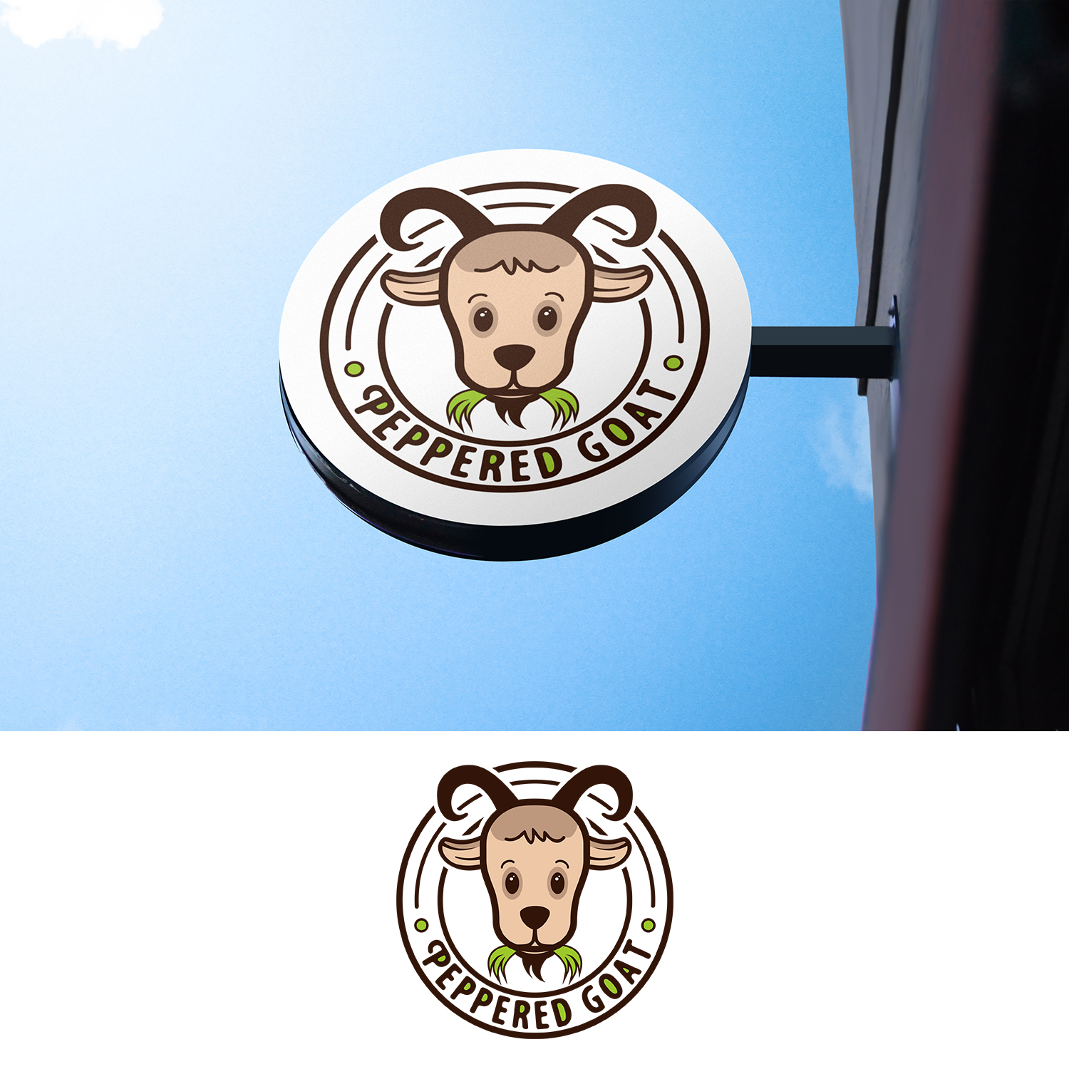 Logo Design by Ana White for peppered Goat | Design #14028980