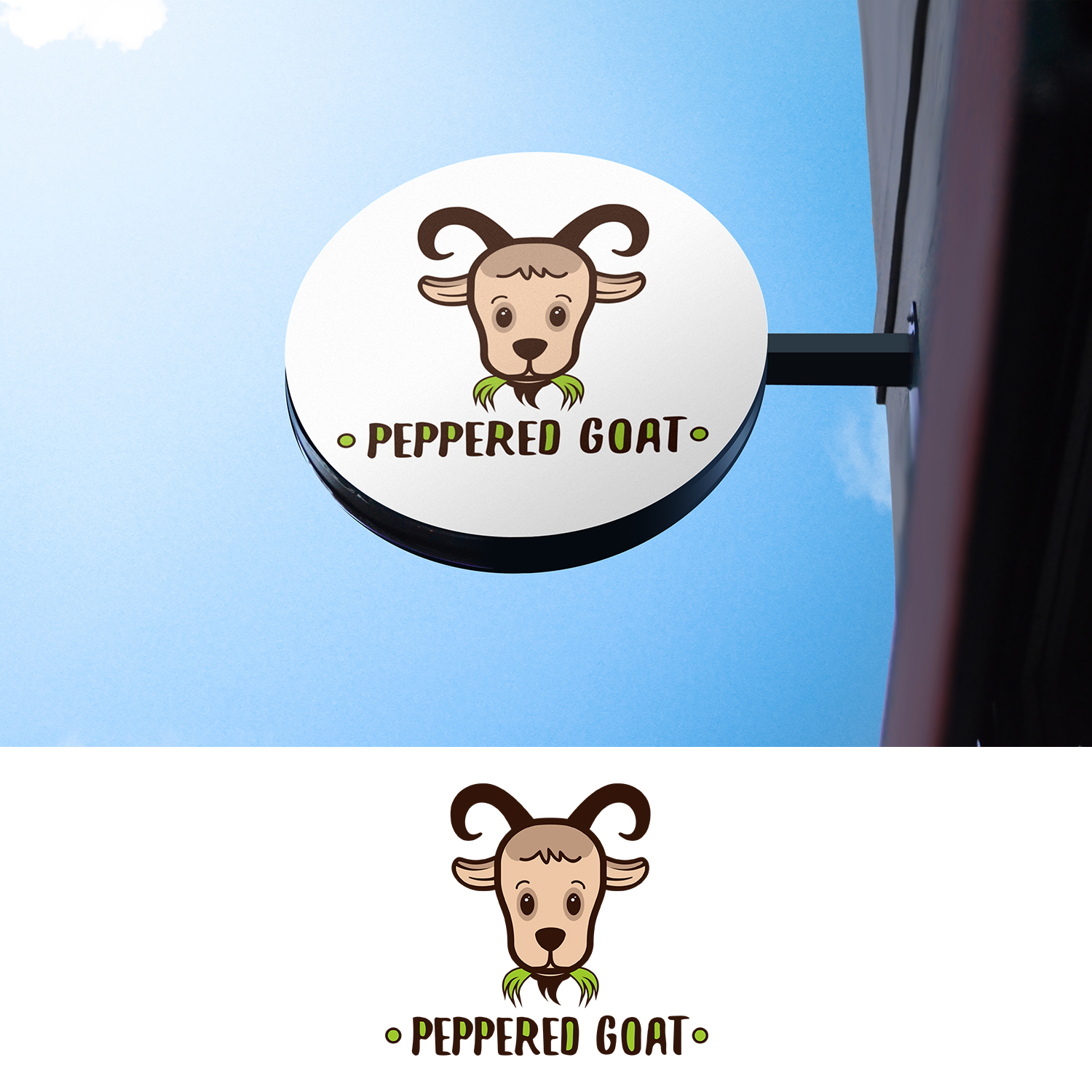 Logo Design by Ana White for peppered Goat | Design #14028984