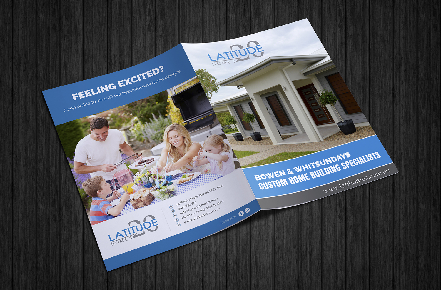 modern personable home builder brochure design for brochure builder