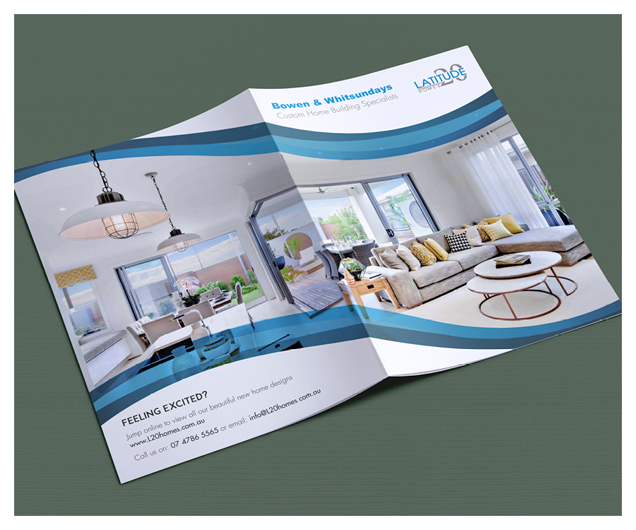 Brochure Design by Phoenix Dragon for Latitude 20 Homes | Design #13942548