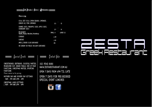 Menu Design by  Mallory